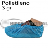 1000 uds cobre sapatos polietileno rugoso azuis 3 gr