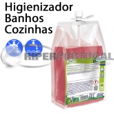 2uds Higienizador BK3 para casas de banho e cozinhas 1500 ml