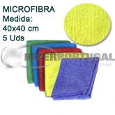 5 Panos Microfibra 200 gr 5 CORES