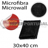 5 Panos Microfibra Microwall 320 Gr Preto