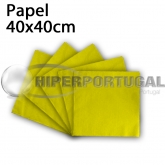 50 Guardanapos de papel 40x40 Amarelo