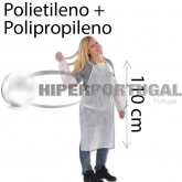 Aventais descartáveis polipropileno plastificado 200 uds