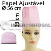 Barretes descartáveis cozinheiro papel HL cor de rosa 100 unidades