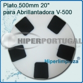 Placa Plástico Diamantar 500 mm 20” para Enceradora V-500